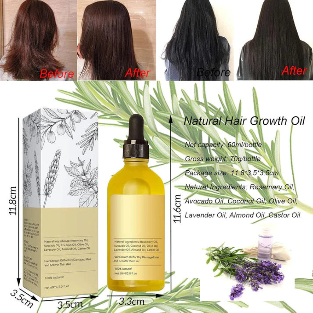 Veganic Natural Hair Growth Oil ( BUY 1 GET 1 FREE )